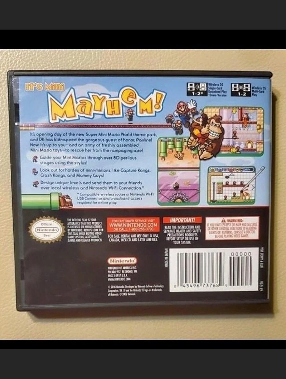 Mario vs Donkey Kong 2 March of the Minis DS Game Mario Game Donkey Kong Game DS